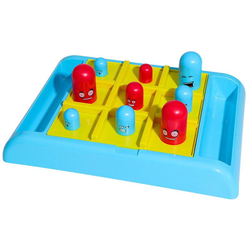 Diversión para niños juguete tic-tac-toe XO ajedrez rompecabezas muñeca Game Boy pensamiento entrenamiento juego de mesa interactivo entre padres e hijos