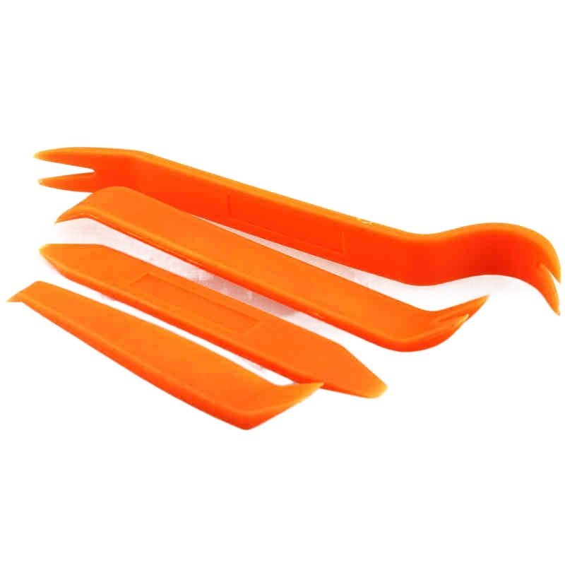 Panel de puerta de coche panel de ajuste interior navegación de audio hebilla clip palanca de acero desmontaje Rocker destornillador conjunto de cuatro piezas herramienta