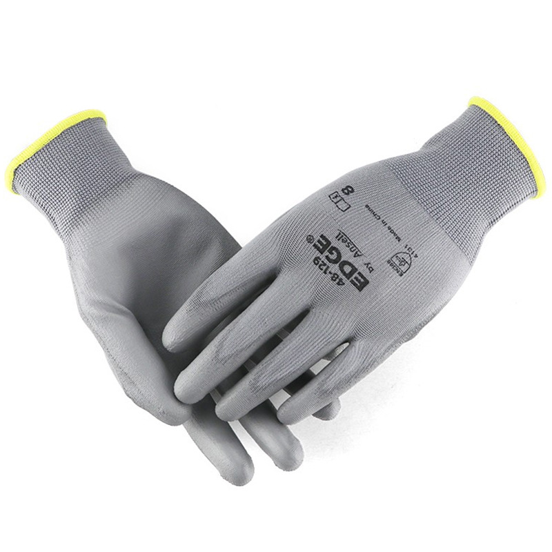 安思尔 48-129 PU涂层耐磨抗撕裂浸胶防滑精细操作防护手套