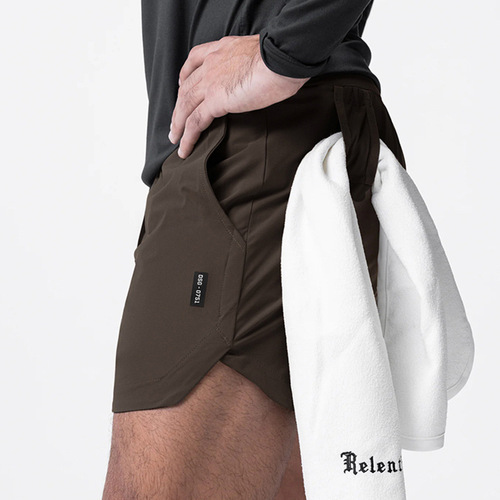 Cross-border summer men's shorts outer wear European and American youth sports five-point shorts men's outdoor running training quick-drying pants