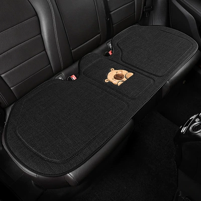 Seat cushion, seat cover Cushion Kapibara Linen Car Seat - rear-three-person-cushion-black