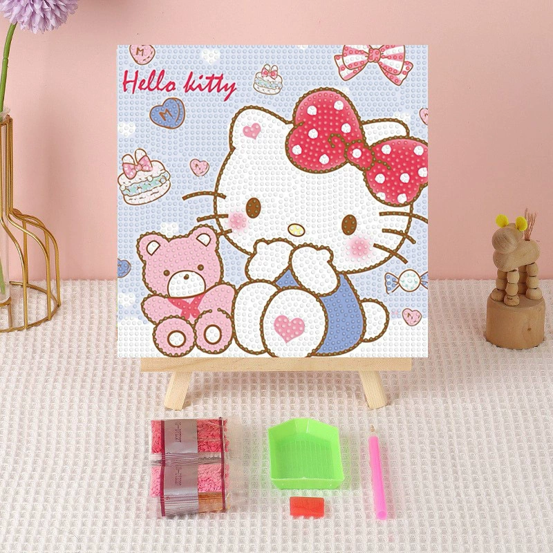 Алмазная вышивка (canvas) Genshin Impact DIY, 20×20 / 30×30, деревянная внутренняя рама и набор инструментов