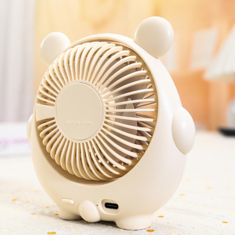 Cute adjustable bedside handheld air fan for bed