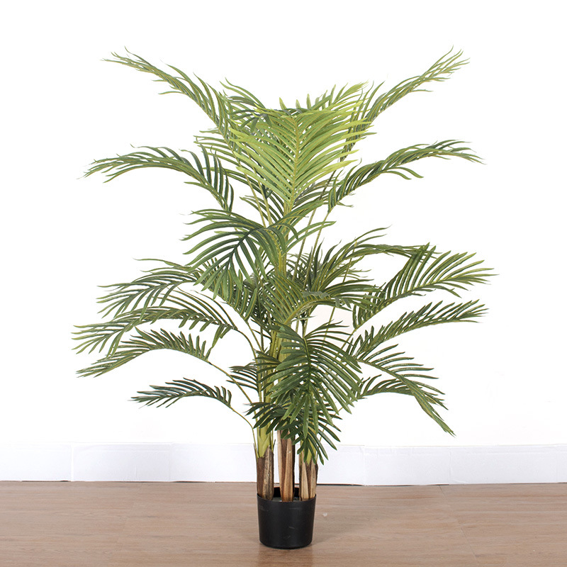 Fábrica de árboles artificiales Venta caliente decoración de plátano artificial planta verde artificial en maceta comercial decoración suave árbol artificial