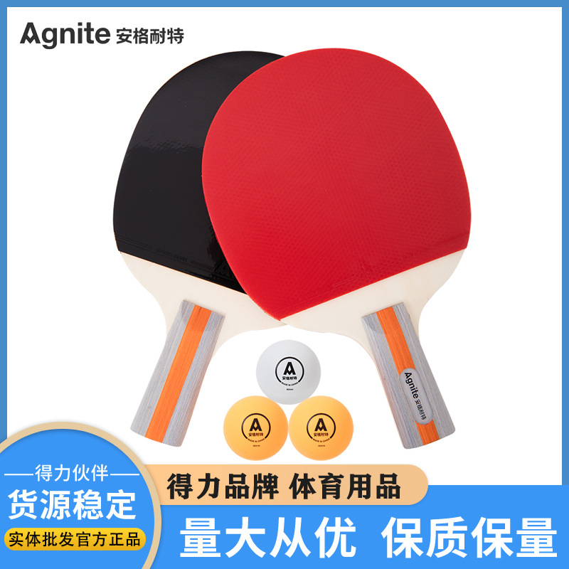 학생과 노인에게 적합한 3 개의 공이있는 Angnette F2320 탁구 세트