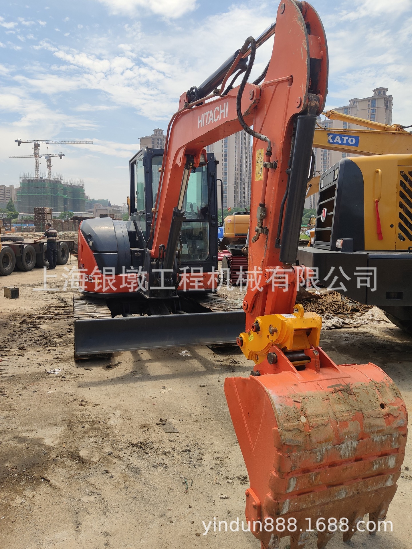 二手日立ZX55挖掘机小型钩机五吨挖机