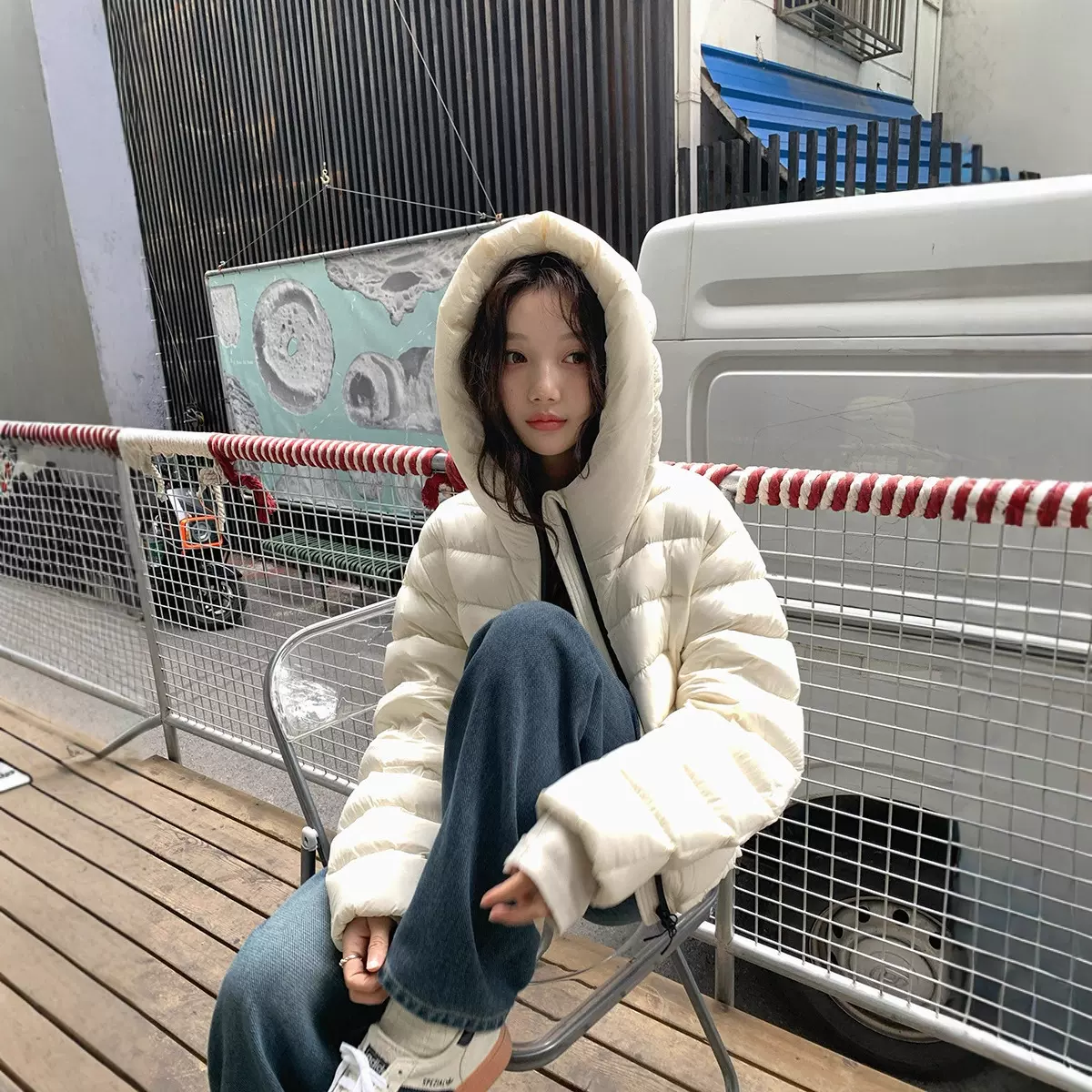 排骨外套系列新国标90白鸭绒户外羽绒服女短款休闲连帽韩网红同款