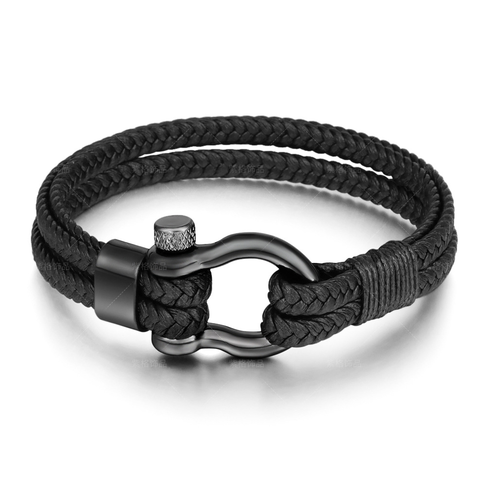 Cross-border hot style leather rope brai...