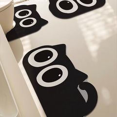 Home Bathroom Shape-Alike Water Absorbent Mat Toilet U-shaped Floor Mat Bathroom Zeolite Waterproof Anti-slip Foot Mat