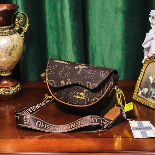 Saddle bag new PU single shoulder crossbody elegant women's bag Japanese and Korean style small bag factory wholesale foreign trade export cross-border 