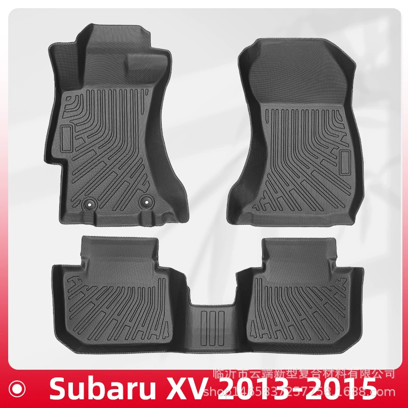 Подходит для Subaru XV 2013-2015 TPE автомобильные коврики 3D всепогодный материал коврик в багажник