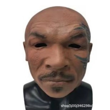 爆金拳王泰森頭セットラテックスマスクハロウィーンパーティーお笑い自撮りはショーを真似て人物を飾る