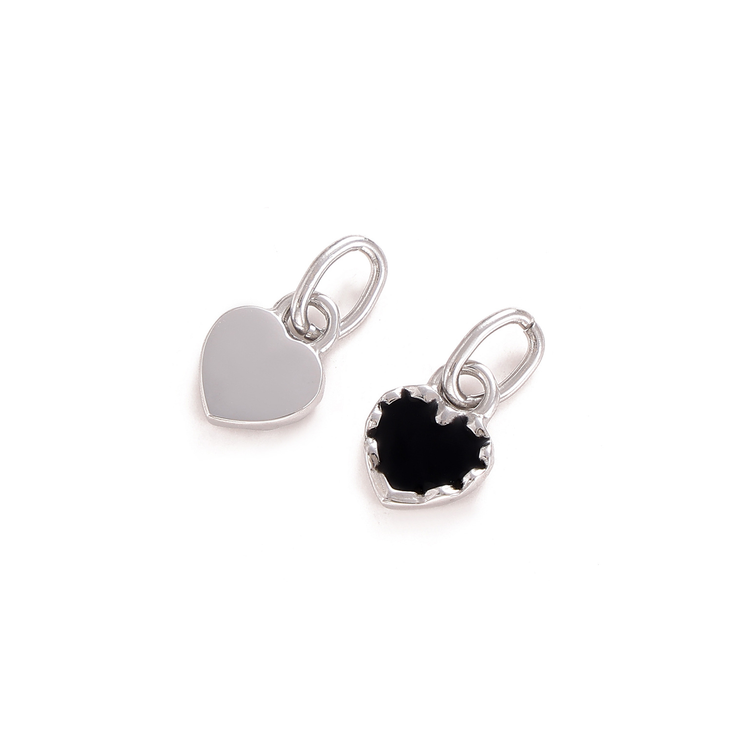 2g Weight Pendant Jewelry Making Type 8*10mm Jewelry Making Size DIY Jewelry Accessories Classification 1 Piece Quantity Titanium Steel Material Heart Shape Pattern Plating Design Simple Style Style 1 Piece 8*10mm Titanium Steel Heart Shape Pendant 6