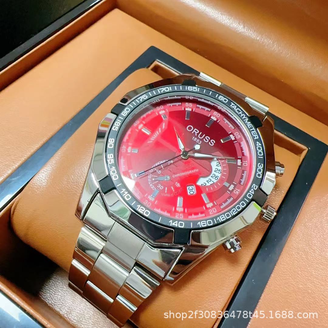 Estilo dominante-plata con cara roja para hombres