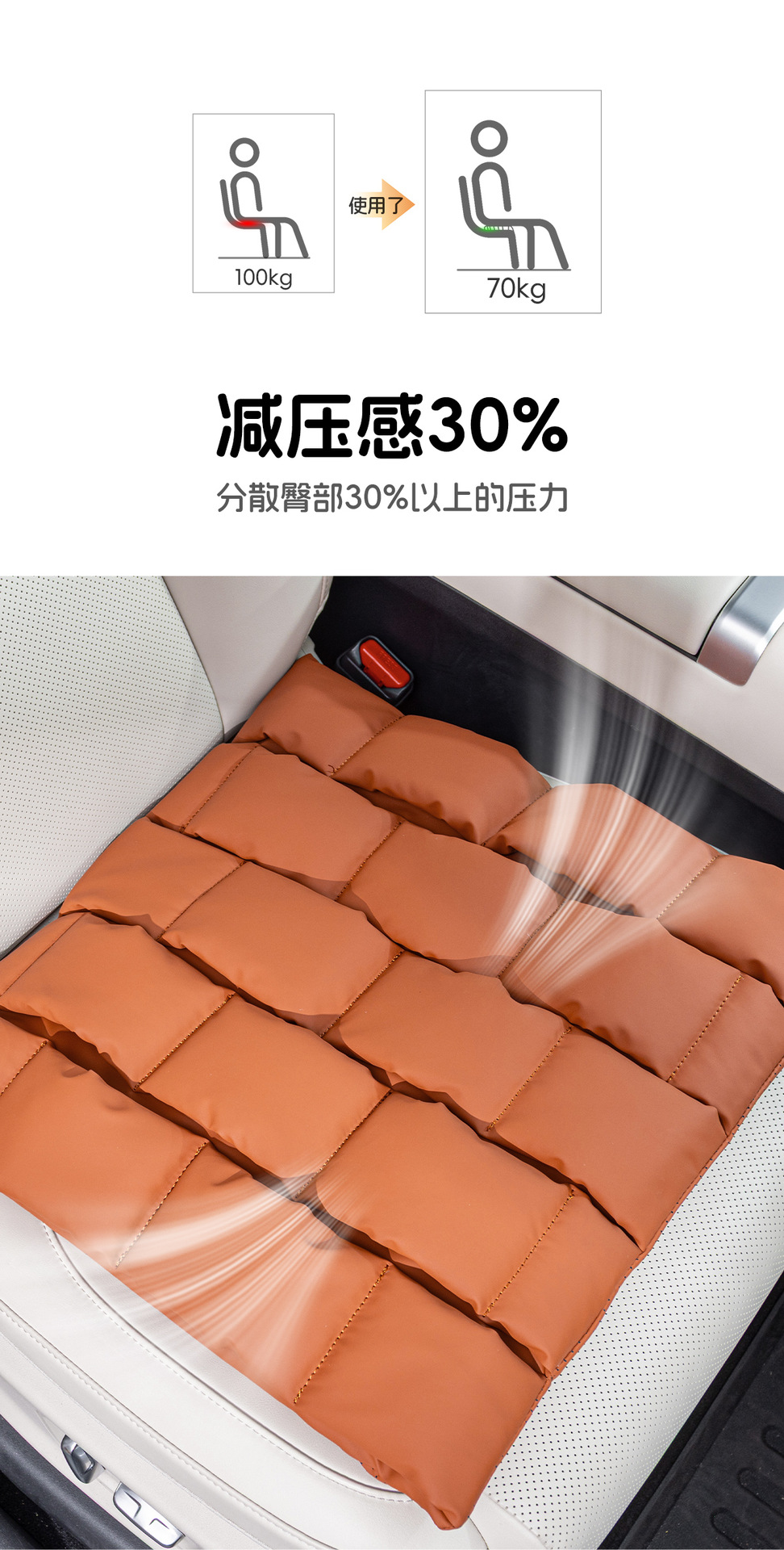 Cross-Border Hot-Selling Car Seat Cushions, Car Bubble Cushions, Universal for All Seasons, Summer Anti-Stain Leather Premium Seat Cushions, Direct Sales from the Manufacturer