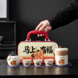茶具套装;旅行茶具;陶瓷杯