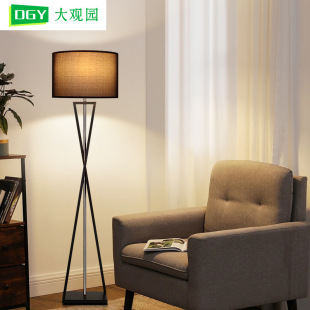 Grand View Garden Italian Designer Stainless Steel Floor Lamp Italian Metal Fabric Floor Lamp Living Room High Sense