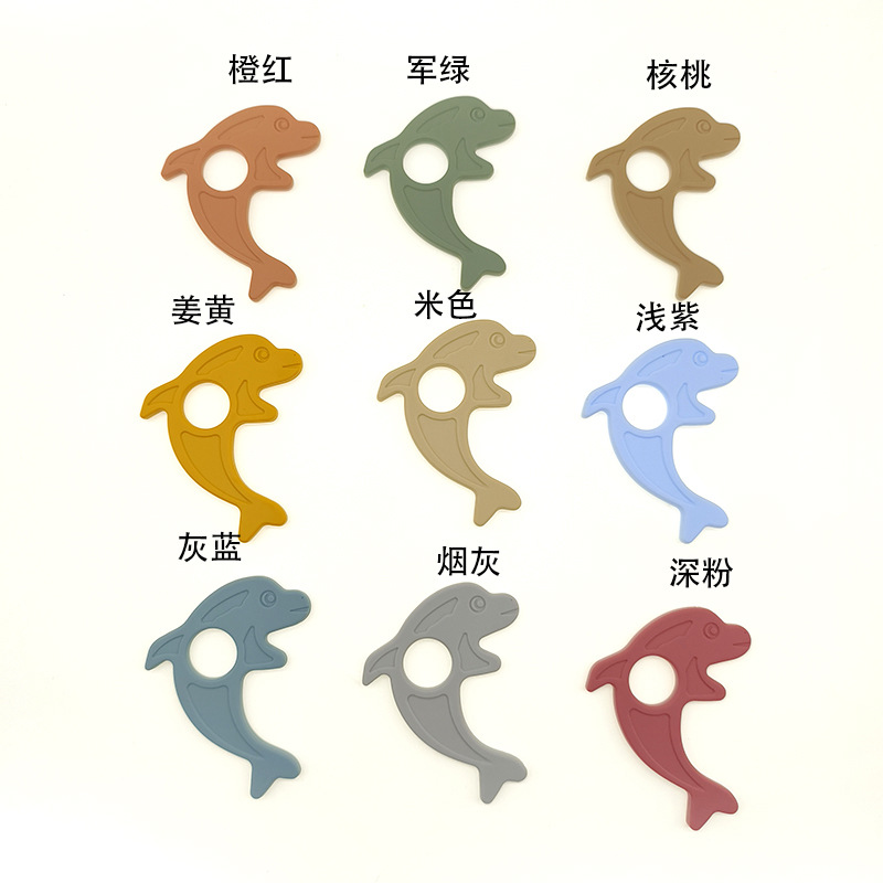 Mordedor alimentos grado lindo animal de dibujos animados serie silicona teether bebé dentición molares calmante Juguetes