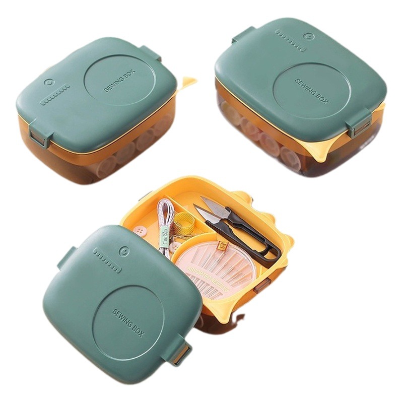 Caja de costura del hogar al por mayor caja de costura multifuncional portátil dormitorio costura caja traje ropa herramientas