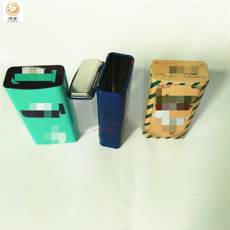 鐡盒润喉薄荷糖含片压片糖果铁盒口香糖小铁罐印刷挂扣铁盒