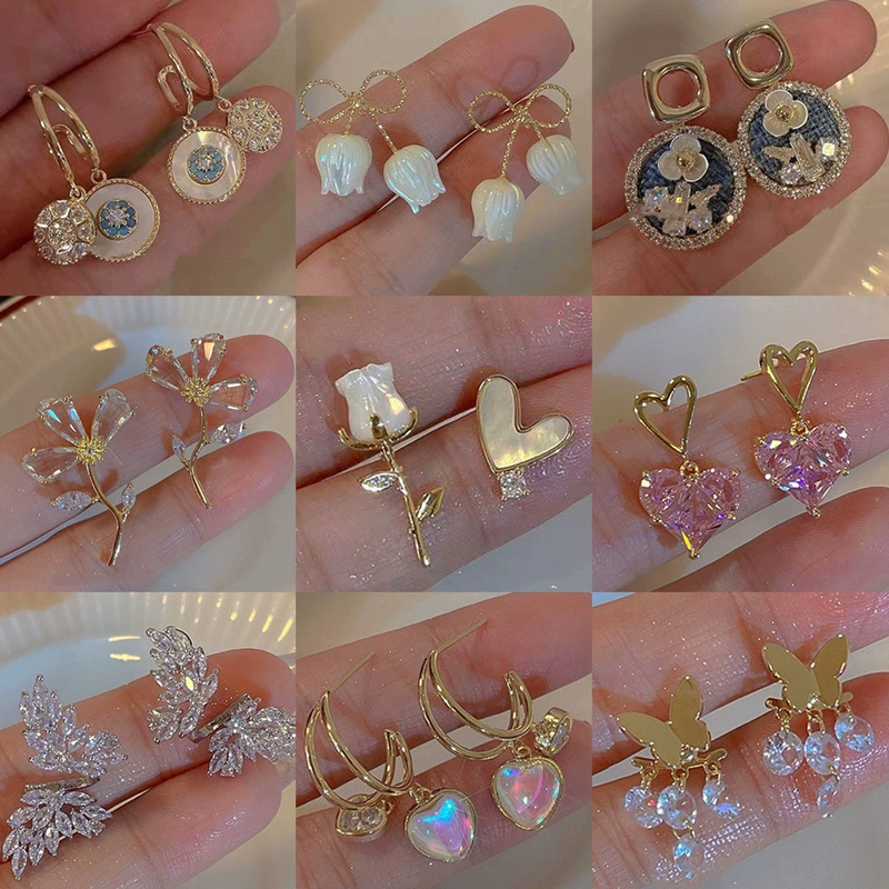 Retro Earrings, French Retro Style, Multiple Color Options, Wholesale Pack