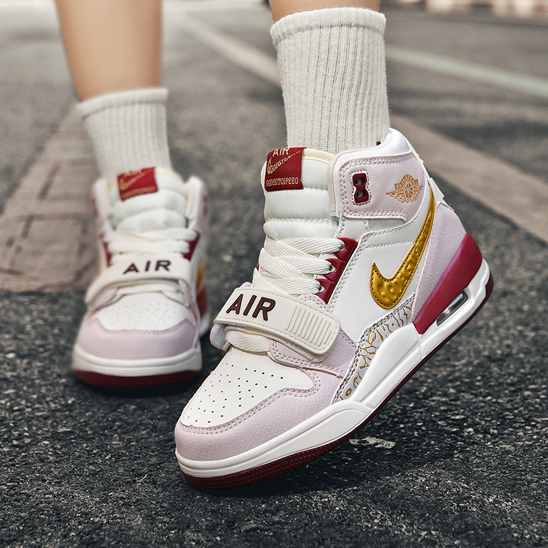 Putian Aj312 Men's Shoes High-Top Year of the Snake Limited Rice Pink Gold Couple Shoes Aj Casual Shoes Practical Basketball Shoes Women's Shoes Putian Aj312 Men's Shoes High-Top Year of the Snake Limited Rice Pink Gold Couple Shoes Aj Casual Shoes Practical Basketball Shoes Women's Shoes