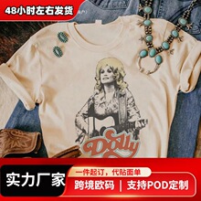Dolly Parton t shirt women anime comic Japanese tshirt femal