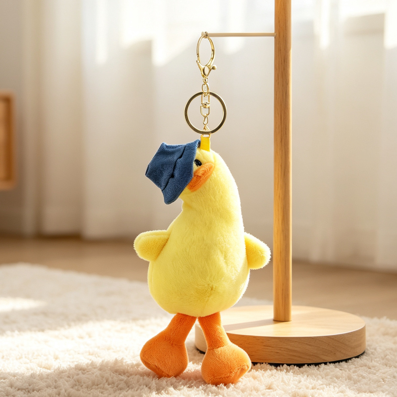 Lindo pollo de peluche bolsa colgante decoración colgante de felpa muñeca Regalo de Cumpleaños muñeca de peluche al por mayor