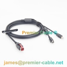 USB�DUSB Type-B+Hosiden DIN 4Pin���I���ͺ��B�Ӿ������������