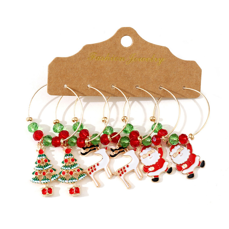 23g Weight Travel, Daily Occasion Christmas Festival Women's Gender Cute Style Cute Earring Sets 15