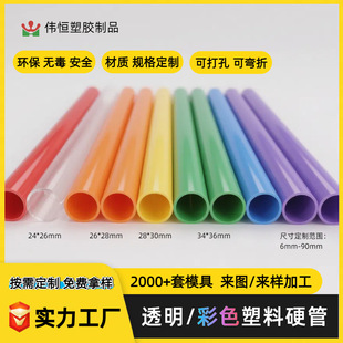 Customized Colorful Transparent Pc Plastic Hard Pipe Petg Packaging Pipe Pp Straw Abs Hollow Pipe Pvc Ventilation Pipe Water Pipe
