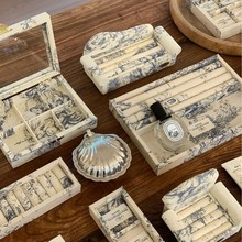 四喜托盘珠宝戒指饰品项链陈列展示架首饰盒复古耳钉西洋戒子