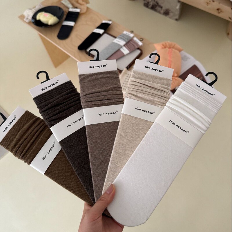 The shop owner recommends "Hilo Nayean Nan Ye An" women's mid-calf socks for autumn and winter, seamless basic cotton socks The shop owner recommends "Hilo Nayean Nan Ye An" women's mid-calf socks for autumn and winter, seamless basic cotton socks