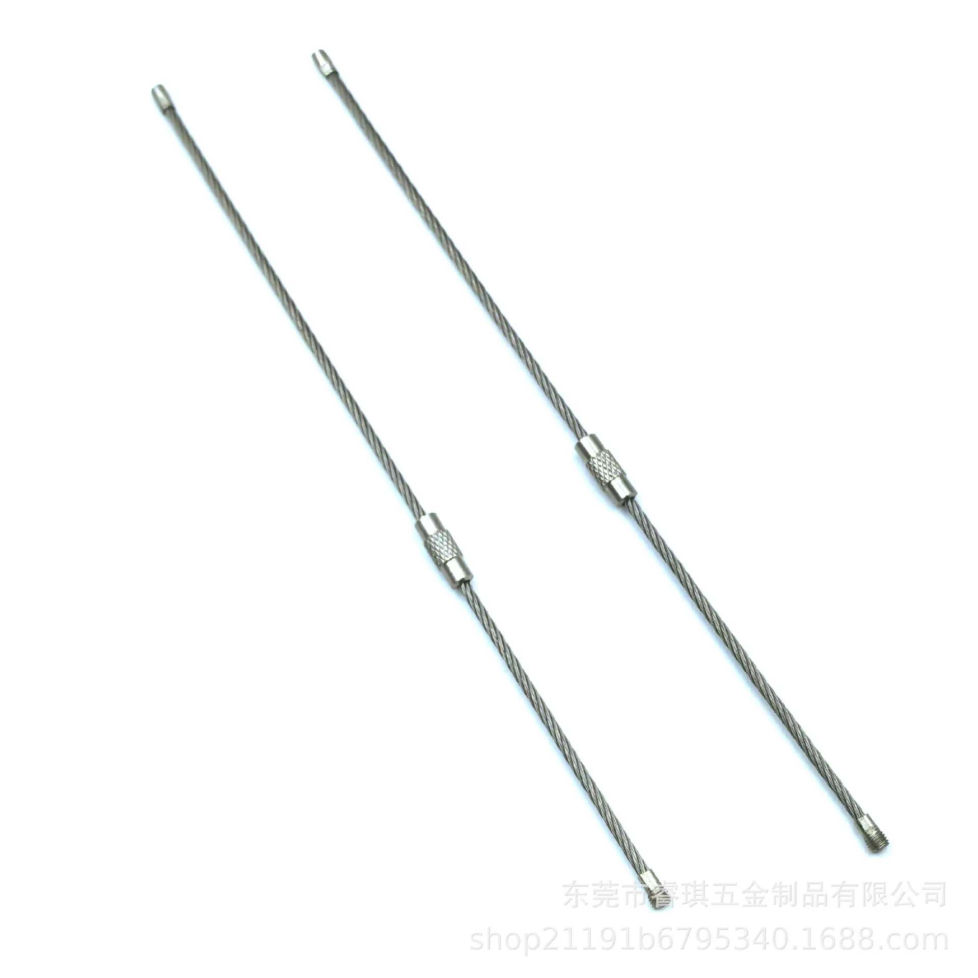 2.0钢丝圈本色吊牌挂绳汽车钥匙链钥匙环家居不锈钢