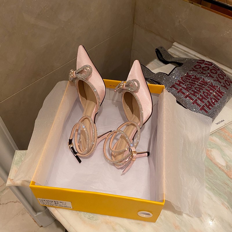 Sandali con tacco a spillo da donna con strass punta affilata_voghion.com