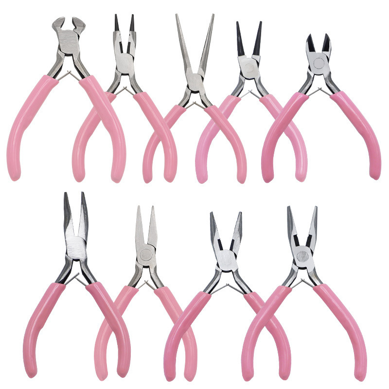 Jewelry diy handmade pliers multi-functional pointed pliers vise round nose pliers diagonal pliers 5-inch mini pliers
