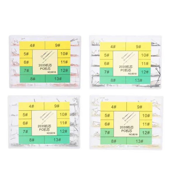 手表配件 2035机芯表针 时分秒针  NO.8018PC 金色/蓝色/银色表针