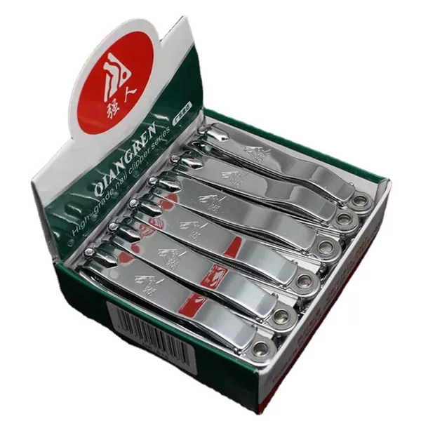 Genuine Qiangren Q618 Large Stainless Steel Nail Clippers Guangdong Qiangren Nail Clippers Flat Nail Clippers Wholesale