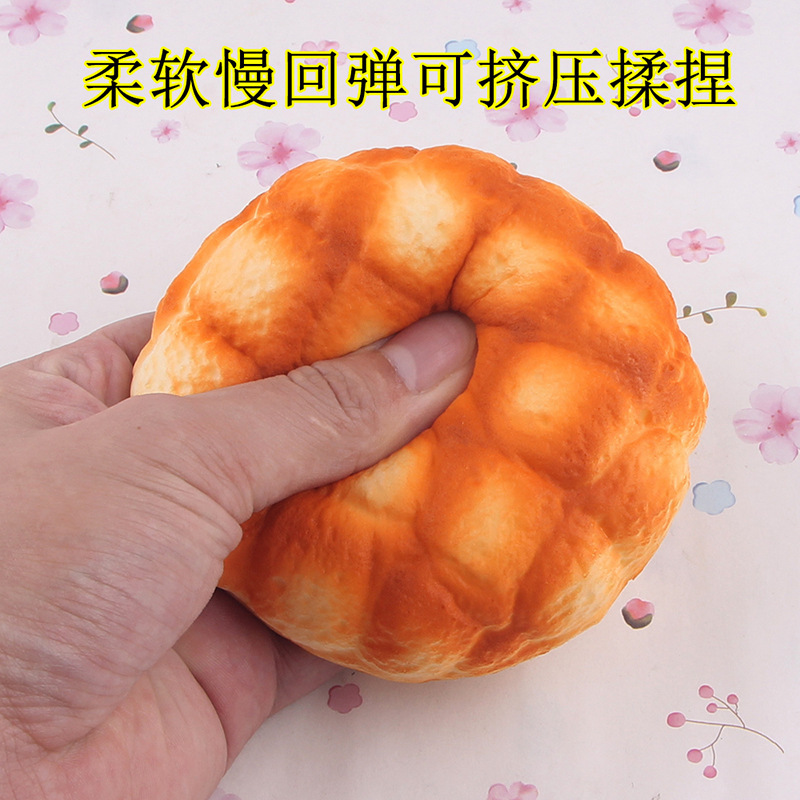 Squishyイミテーションパンケーキモデルセット食器棚置物パン屋装飾品ソフト香り玩具道具|undefined