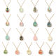 18K True Gold Color Represent Copper Zircon Easter Egg Necklace Pendant Female Enamel Water Drops Balloon DIY Jewelry Accessories