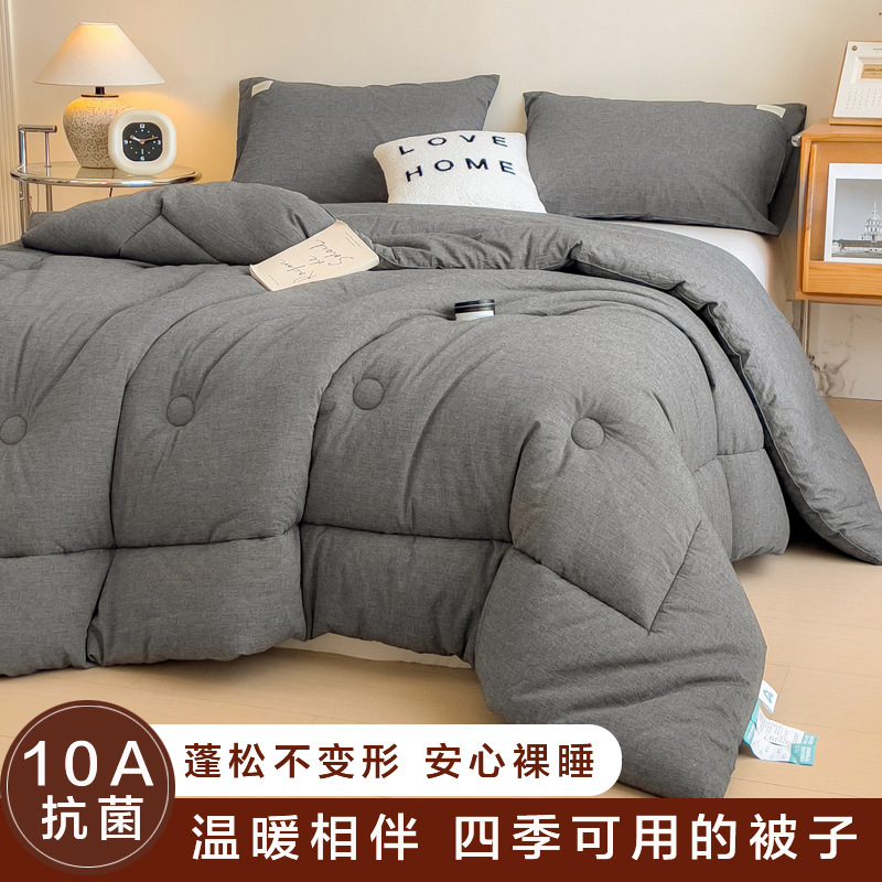 10A抗菌無印風冬用掛け布団春秋用掛け布団芯厚手冬用掛け布団保温厚手綿布団学生用掛け布団卸売