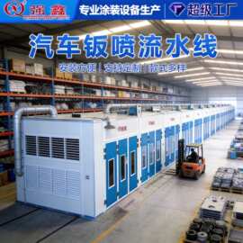 自动化钣喷流水线汽车打磨抛光非标商品涂装金烤漆喷漆