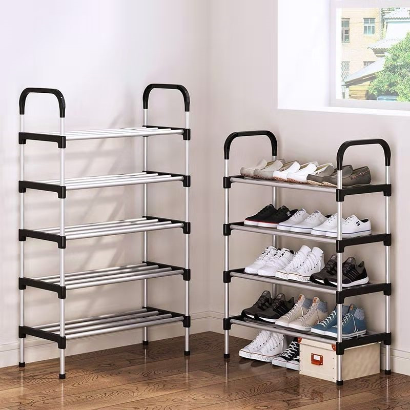 Estante de zapatos simple Estante de zapatos simple Estante de zapatos de metal combinado Estante de zapatos de supermercado Estante de zapatos de dormitorio Estante de zapatos de comercio exterior transfronterizo