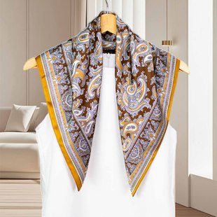 Millennial Hot Girl European and American Wrap Chest Y2K Multifunctional Fashion Silk Scarf Mulberry Silk Crepe Satin Shawl