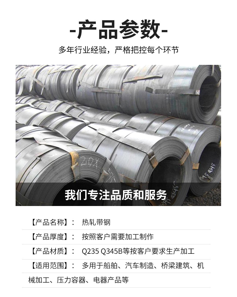 热轧带钢热轧分条卷料中厚建筑钢带Q235热轧黑带钢厂家供应钢带-阿里巴巴