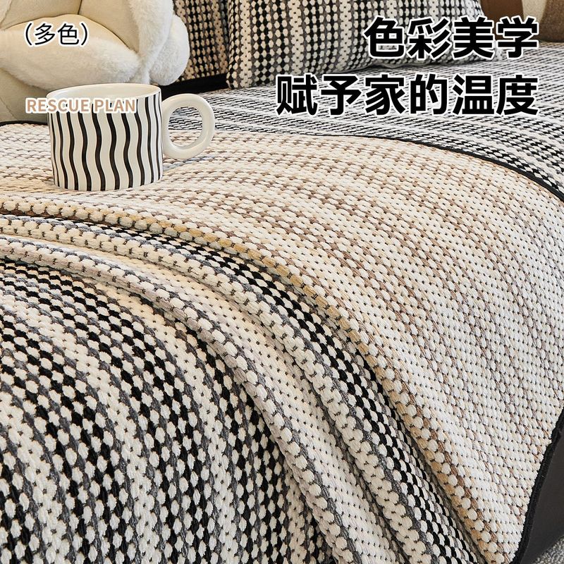 法式风加厚雪尼尔沙发垫2025新款四季通用防滑耐脏一片式坐垫批发|undefined