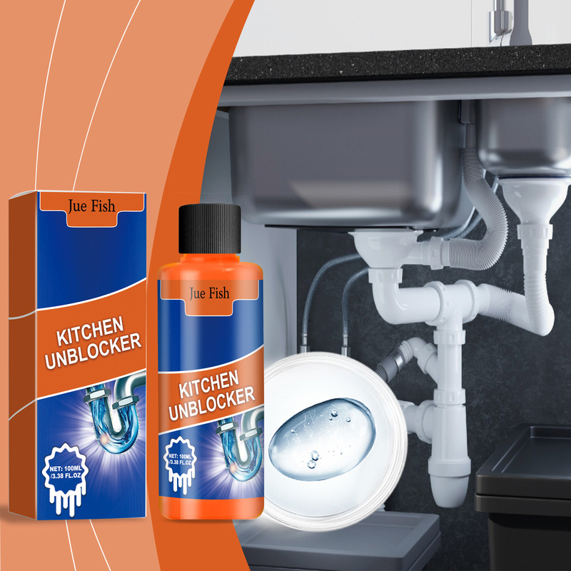 Jue Fish Pipe Cleaning Supplies Cleaning Supplies for Sink Drain Pipes, Kitchen and Toilet Pipes