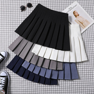 Pleated Skirt Women's Summer, Autumn and Winter Student Short Skirt Plaid Skirt High Waist Slimming Look Large Size New A-Line Skirt