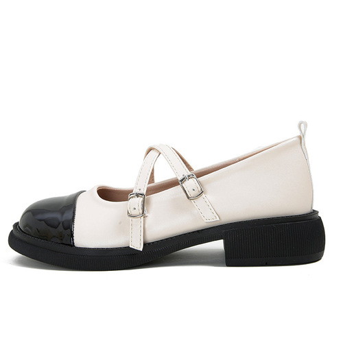 【Suyin Yin Style】Moreau Garden _ Retro Round Head Cross Strap Thick Sole Mary Jane Women's Shoes