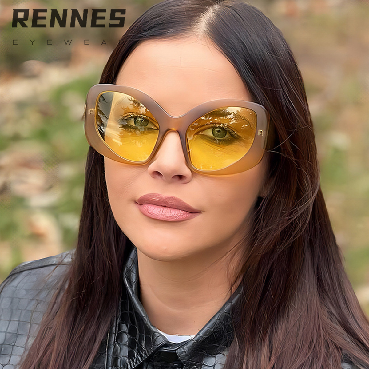 Gafas de sol decorativas exageradas del sexo opuesto de gran tamaño para hombres y mujeres, gafas de sol de parasol europeas y americanas Y2K